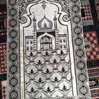 سجاده سه تیکه، ترمه گل ابریشم، اعلاء.با متعلقات