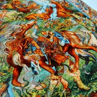 تابلوفرش مینیاتور ضامن آهو تابلو فرش دستبافت|تابلو فرش|مشهد, کوشش|دیوار