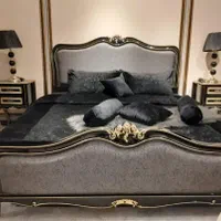 سرویس خواب دونفره چوبی تمام چوب فرانسوی ابزاری|تخت و سرویس خواب|تهران, یافت آباد جنوبی|دیوار