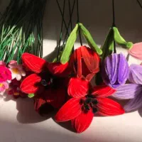 گلهای  پیپ پاککن