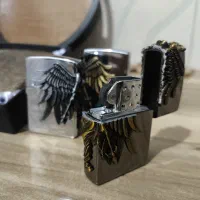 فندک سنگی اصل و جاسیکاری فلزی طرح دار|کلکسیون و سرگرمی|شادگان, |دیوار