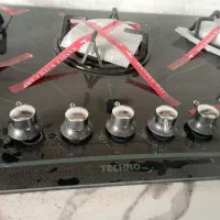 گاز صفحه ای شیشه ای پنج شعله|اجاق گاز و لوازم برقی پختوپز|مشهد, امیریه|دیوار