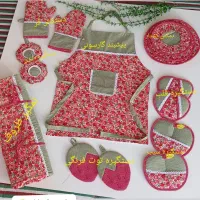 دوخت تخصصی سرویس اشپزخانه عروس بابهترین کیفیت|سفره، حوله، دستمال آشپزخانه|بجنورد, |دیوار