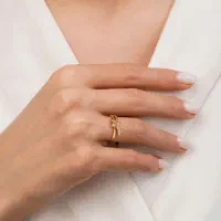 انگشتر آبکاری طلا برند ژوپینگ ۹
