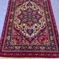 فرش دستباف (بساک) فرش  به این زیبایی ندیدم ابریشم|فرش|مشکین‌دشت, |دیوار