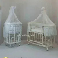 گهواره سنتی نوازد مدل bb2 تخت کنار مادر مدل bb2|تخت و صندلی بچه|تبریز, |دیوار