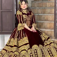 کرایه لباس محلی مدل درباری محلی مشکی و زرشکی