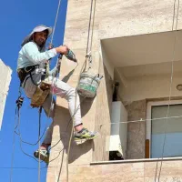 پیچ رولپلاک نما بدون داربست شست شوی نما