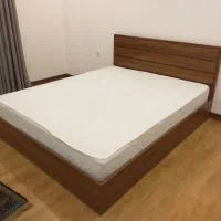 تختخواب سفید و قهوه ای و.... رز