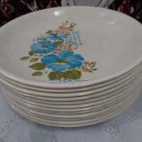 بشقاب ملامین گل آبی
