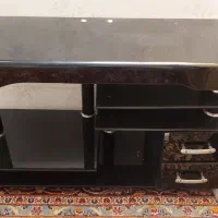 میز تلویزیون شیشه ای سالم