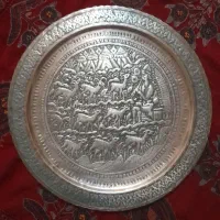 دیس مس خالص مینیاتور و واقا قدیمی.|کلکسیون اشیاء عتیقه|تهران, درختی|دیوار