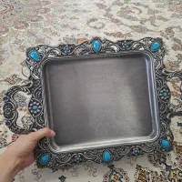 سینی ،سطل آشغال ،قندان سیاه قلم