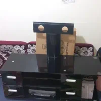 ساعت آبشار میز تلویزیون شیشه ای