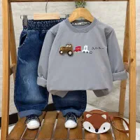 بلوز شلوار پسرانه جین عیدانه بلوز تدی سارافون