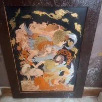 قاب مس دور چوب بسیارزیبا بزرگ وساعت بزرگ برند تارا|تابلو، نقاشی، عکس|تهران, مینای جنوبی|دیوار