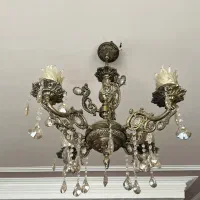 لوستر مدل عباسی ۴ شاخه|لوستر و چراغ آویز|قوچان, |دیوار