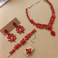 گردنبند و گوشواره یلدایی و عروس