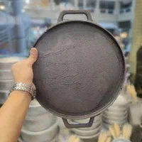 تابه گریل چدن دو طرفه استیک پز گرد ۳۰ سانتی|ظروف پخت‌وپز|مشهد, خین عرب|دیوار