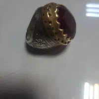 انگشتر نقره یاقوت
