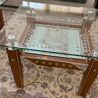 دوعدد میز جلو مبلی و پذیرایی جنس MDF و آلومینیوم|مبلمان خانگی و میز عسلی|تهران, قلهک|دیوار