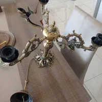 لوستر برنز سه شاخه|لوستر و چراغ آویز|سنندج, |دیوار