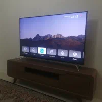 تلویزیون ۵۵اینچ ناسیونال نو با میز تلویزیونی قهوای|تلویزیون و پروژکتور|پرند, فاز ۶|دیوار