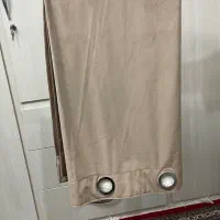 پرده جنس مخمل رنگ نسکافه ای کاملا نو و زیبا