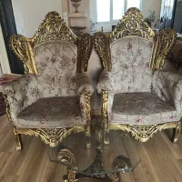 مبل نه نفره با سه عدد جلومبلی و روکش پارچه ای|مبلمان خانگی و میز عسلی|تبریز, |دیوار