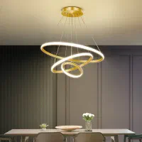 لوستر مدرن led سه حلقه 70-50-30|لوستر و چراغ آویز|کرج, کیانمهر|دیوار