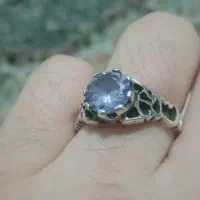 انگشترتوپازاصلی وانواع نگین های معدنی|جواهرات|کرمانشاه, |دیوار