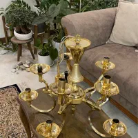 * لوستر ۵ شاخه و ۴ شاخه آب طلا *|لوستر و چراغ آویز|اصفهان, بهرام‌آباد|دیوار