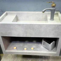 روشویی طوسی شلف دار|لوازم سرویس بهداشتی|اصفهان, سرچشمه|دیوار