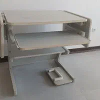 کمد کتابی چوبی و میز کامپیوتر|کتابخانه، شلف، قفسه‌های دیواری|کرمان, |دیوار