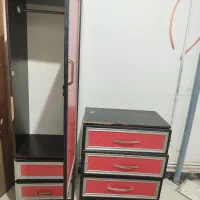 کمد دوتیکه قرمز ام دی اف