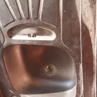 سینک کارکرده ورق ضخیم دو لگنه