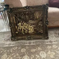 تابلو قهوه ای طلایی