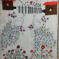 پرده دست دوز سنتی|پرده، رانر، رومیزی|بجنورد, |دیوار