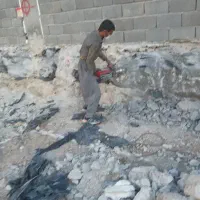 تخریب ساختمان سرامیک کف  سرویس حمام