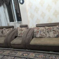 مبل ۷ نفره راحتی|مبلمان خانگی و میز عسلی|بافق, |دیوار