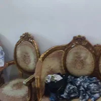 مبل استیل طلایی