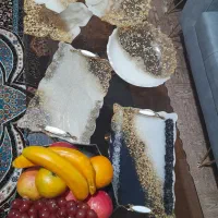 ظروف وسرویس برای عروس جنس رزین شفاف نشکن قابل شست
