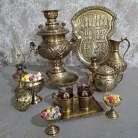 سرویس سماور برنجی آنتیک