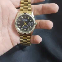 ساعت رولکس نگین دار.(کره ای طرح تمام طلا )