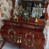 میز تلویزیون و کنسول سلطنتی ست تمام چوب