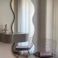 آینه قدی دیواری دفرمه LED با کنسول MDF|آینه|تهران, شهرک غرب|دیوار
