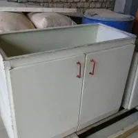 کابینت فلزی همراه سینک وهود