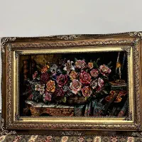 تابلو فرش دست باف تمام ابریشم خالص|تابلو فرش|سنندج, |دیوار