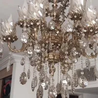 دو عدد لوستر سه طوقه 12شعله شیک و چشمگیر