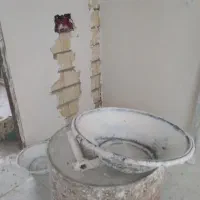گچکاری لکه گیری وخورده کاری. استا رضا